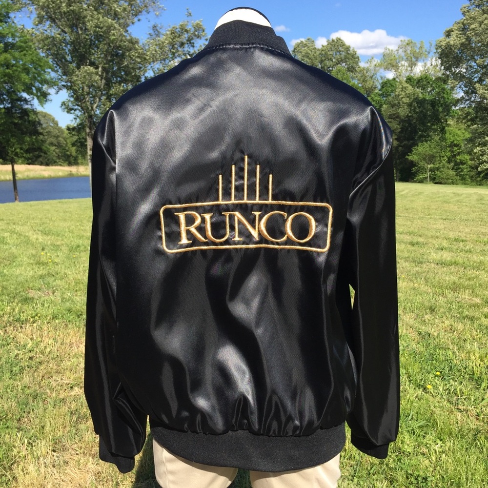 Vintage RUNCO Satin Bomber Jacket USA Union Made